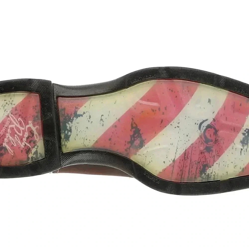 Ladies sz 8M Durango patriotic lady rebel red white blue flag boots - Picture 8 of 9